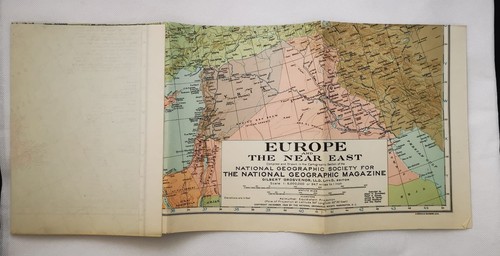 1929-1960'S NATIONAL GEOGRAPHIC MAPS LOT OF 65 PIECES - Picture 14 of 17