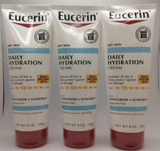 Eucerin Dry Skin Daily Hydration Cream, Moisturizer  Sunscreen, SPF30, 04/2027