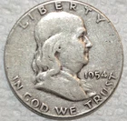 1954 Franklin Half Dollar
