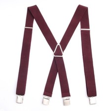 35mm Men's Casual Braces Elasticated Suspenders Stretch Adjustable X-shaped Suit