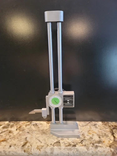 Double Beam 12'' Dial Height Gage Carbide .001'' Mechanical Digit Counter