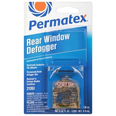 Permatex 21351 Electrically Conductive Rear Window Single Unit, clear 