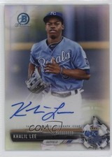 2017 Bowman Chrome Prospect Auto Refractor 233/499 Khalil Lee #CPA-KL Auto 1p5