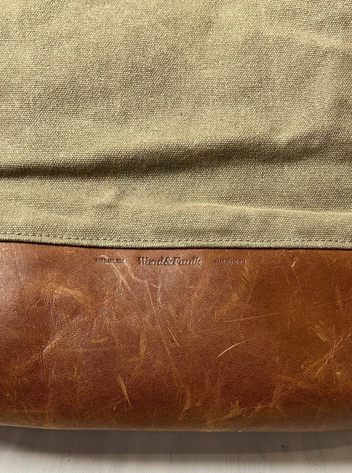 Wood & Faulk 皮革和帆布托特包美国波特兰制造,或 — 第 4/4 张图片