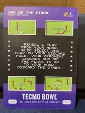Bo Jackson Battle Arena Tecmo Bowl Play one or the other ssp PL23