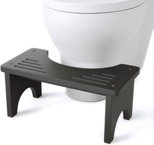 Black Poop Stool Adult Bamboo Wooden Toilet Stool Squat Squatting Pooping Stools