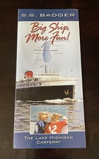 2006 S.S. Badger Lake Michigan CarFerry Promotional Brochure Collectible NEW