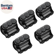 5 Pcs Insulated Connectors, Black Multi Splice Connector, 3 Ports Cable Connecto