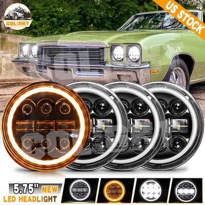 4PCS 5.75'' LED Headlights DRL Turn HI/LO Beam for Buick Skylark 1961-1972 GS 455