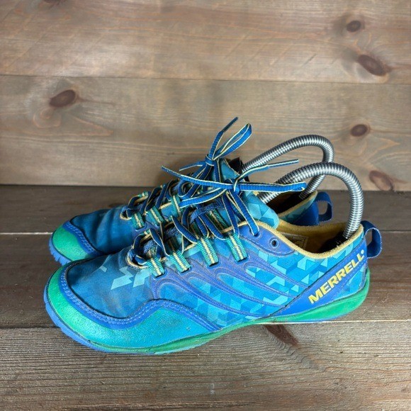 guanto merrell lithe donna taglia 6 scarpe blu sneakers sportive scalze trekking