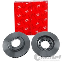 2X Trw Bremsscheiben 276Mm BelÜFtet Vorne Passend FÜR Mitsubishi Galloper L200