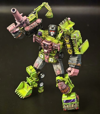 Blokees Transformers Devastator Weathered Repainted Model Toy