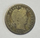1897-S Barber Dime - Key Date 10C; Nice Coin; Y077