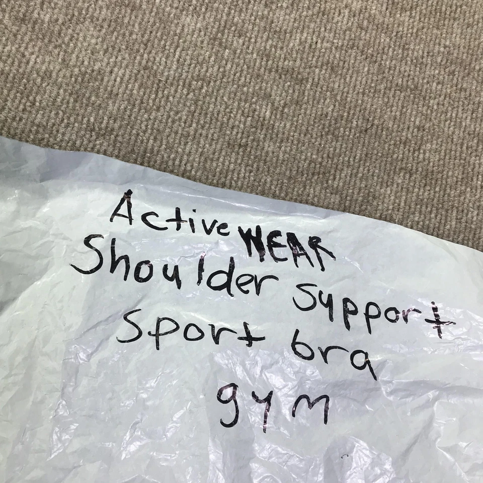 Sujetador deportivo Tommie cobre soporte para hombros grande gimnasio ropa deportiva cremallera frontal beige Foto 2 de 4