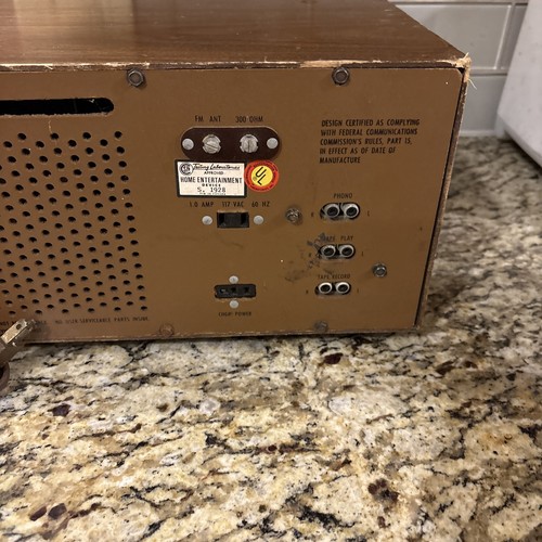 Magnavox 1500 FM/AM Solid State Receiver. Holzkiste. No Power! Verkauft wie besehen - Bild 10 von 13