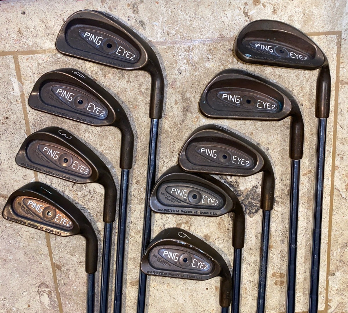 Ping Eye 2 BeCu Black Dot RH 1,3-9, SW Iron Set ZZ Lite Steel