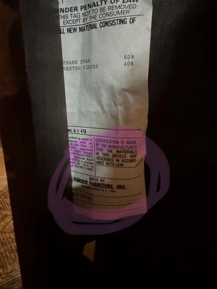 Mesa de comedor vintage Harden Queen Anne, almohadillas para mesa, 2 hojas y 6 sillas.  Foto 3 de 4