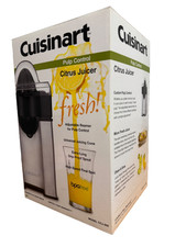SEALED NEW Cuisinart CCJ-500 Pulp Control Citrus Juicer Brushed Stainless