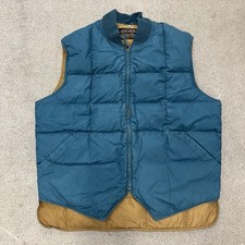 Vintage Eddie Bauer Puffer Vest Mens Goose Down Downlight Size Large