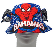 Marvel Bucket Hat - Spiderman Bahamas Hat With Wing- One Size Fits Most