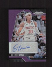 2024 Panini Prizm WNBA #SG-BS Brittney Sykes Signatures AUTO Purple #/49
