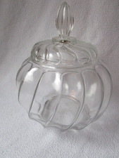 Haribo Lakritzen Bonn seltene alte Glasdose große Bonboniere mit Deckel rund