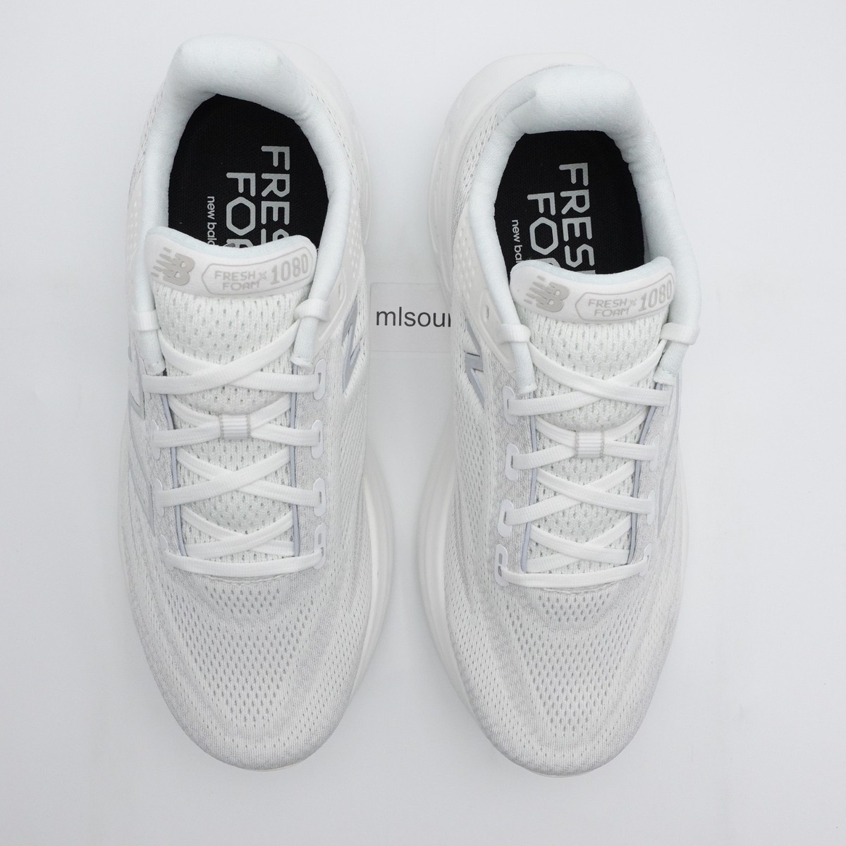 New Balance Fresh Foam X 1080 Unlaced Slip On White Running Shoe Men’s Size 13 New Balance Fresh Foam X 1080 Unlaced Black White W for sale  main image 3
