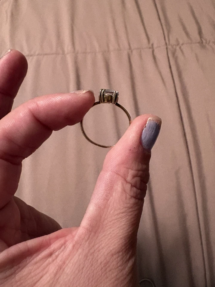 Mystic Topaz Ring Gold Plated Size 7 Local Eclectic - Image 2 of 3