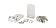  4 8" Aluminum L-Type Boat Trailer Bunk Bracket Kit with Stainless Steel Mou...