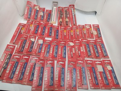 MADE IN USA VERMONT AMERICAN HIGH SPEED STEEL DRILL BIT SET ASSORTMENT LOT OF 43