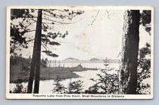 Antique New York Postcard RAQUETTE LAKE West Mountains 1910