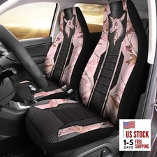 Car Seat Covers Front Only Vehicle Bucket Seat Protetors Pink Caomflage Doe