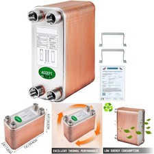 3x7.5' 60 Plates Brazed Plate Heat Exchanger 316L Stainless Steel Beer Wort