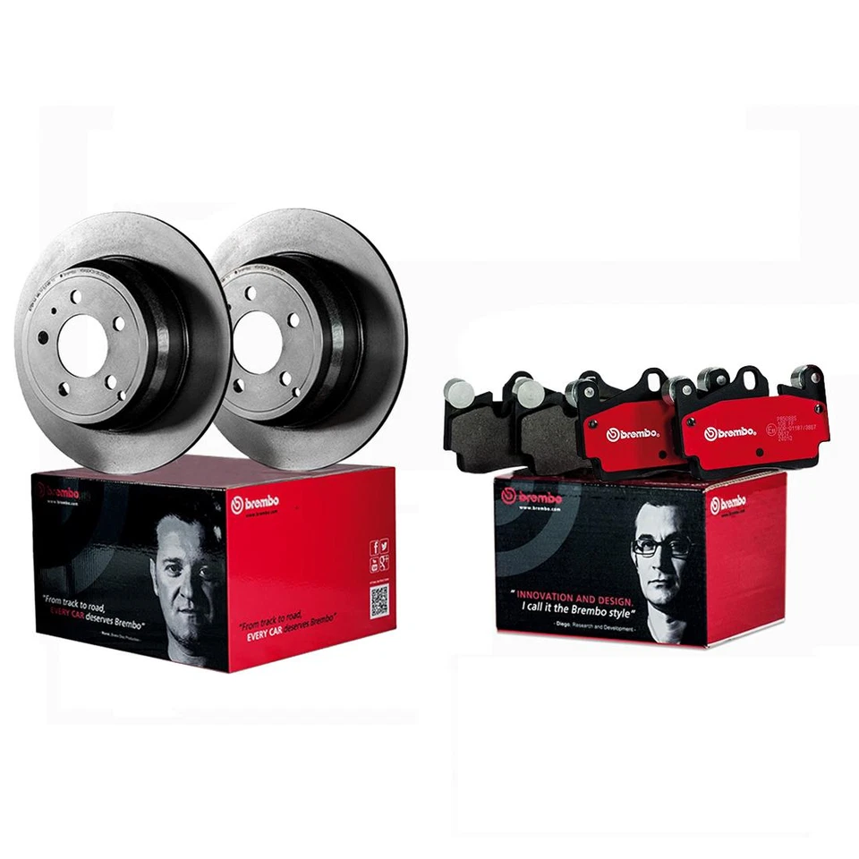 Rotores de freno delanteros y pastillas de freno de cerámica Brembo para Toyota RAV4 2009 Foto 4 de 4