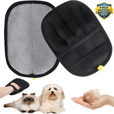 2PC Electrostatic Pet Hair Removal Gloves Brush Double-sided Pet Grooming Gloves