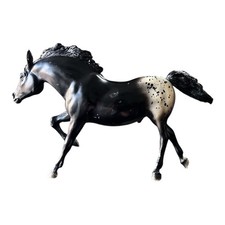 Vintage Breyer Traditional Running Stallion #127 Black Horse Made in USA 1970s