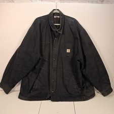 VTG CARHARTT BARN COAT INSULATED 3XL DARK GREEN EXCELLENT CONDITION Quilted...