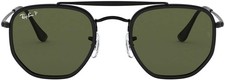Ray-Ban 0Rb3648M The Marshal Ii Irregular Sunglasses - Black / Polar Green -