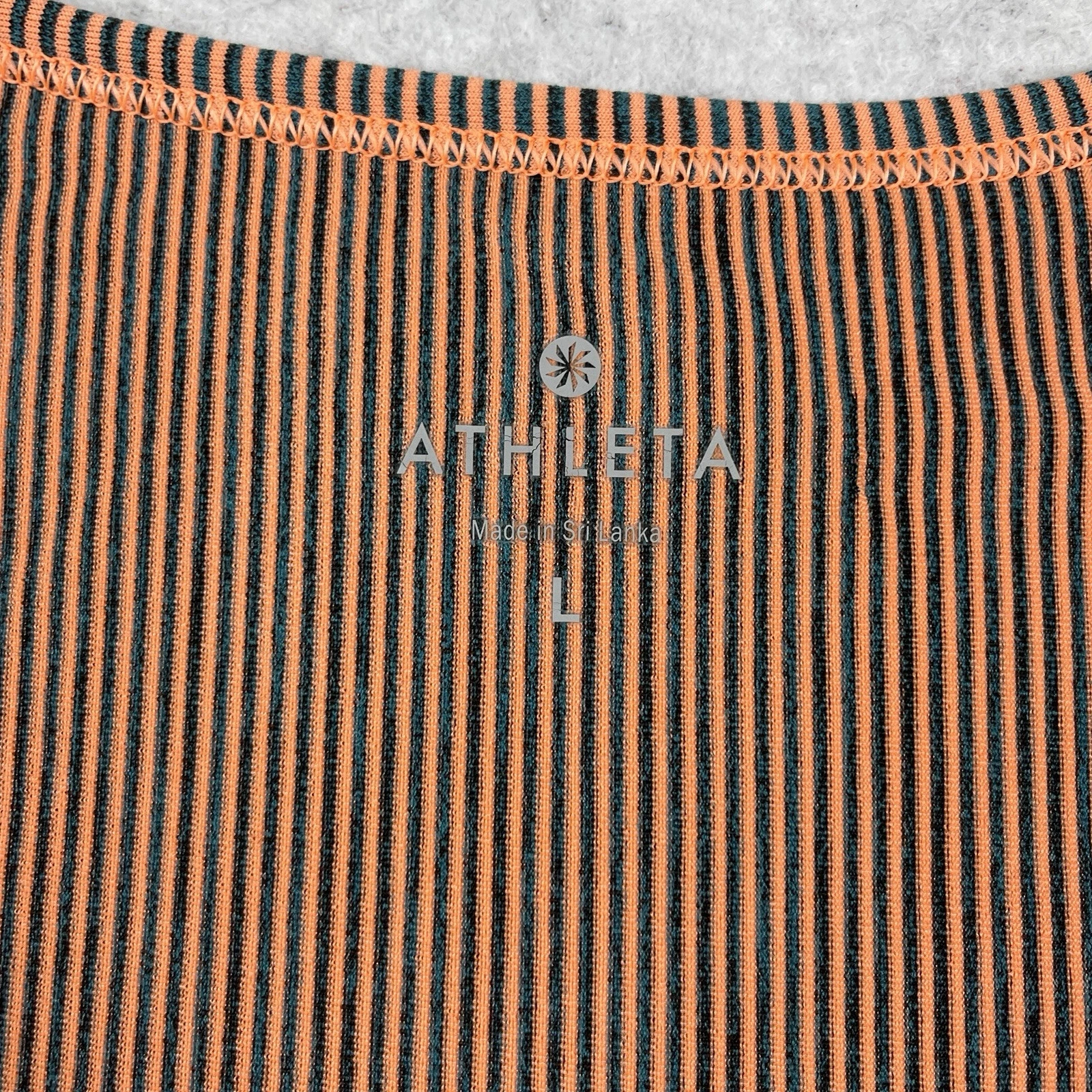 athleta striped gym workout yoga travel run jog hike shirt