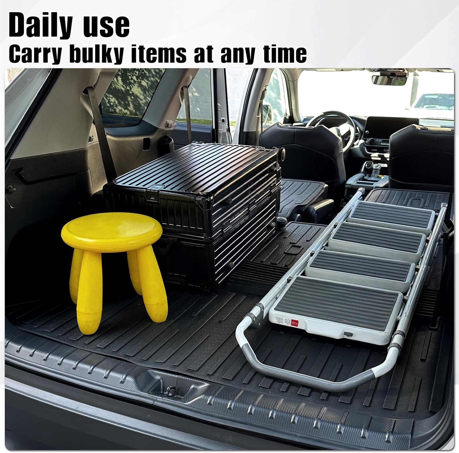 Cargo Matw/Backrest Mat 2-in-1 for 2024 2025 Toyota Grand Highlander Car Mat Acc