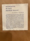 VINTAGE LOWENBRAU TRADITIONAL MUNICH BREWERY BEER WAGON PRINT BAR WARE — photo 4