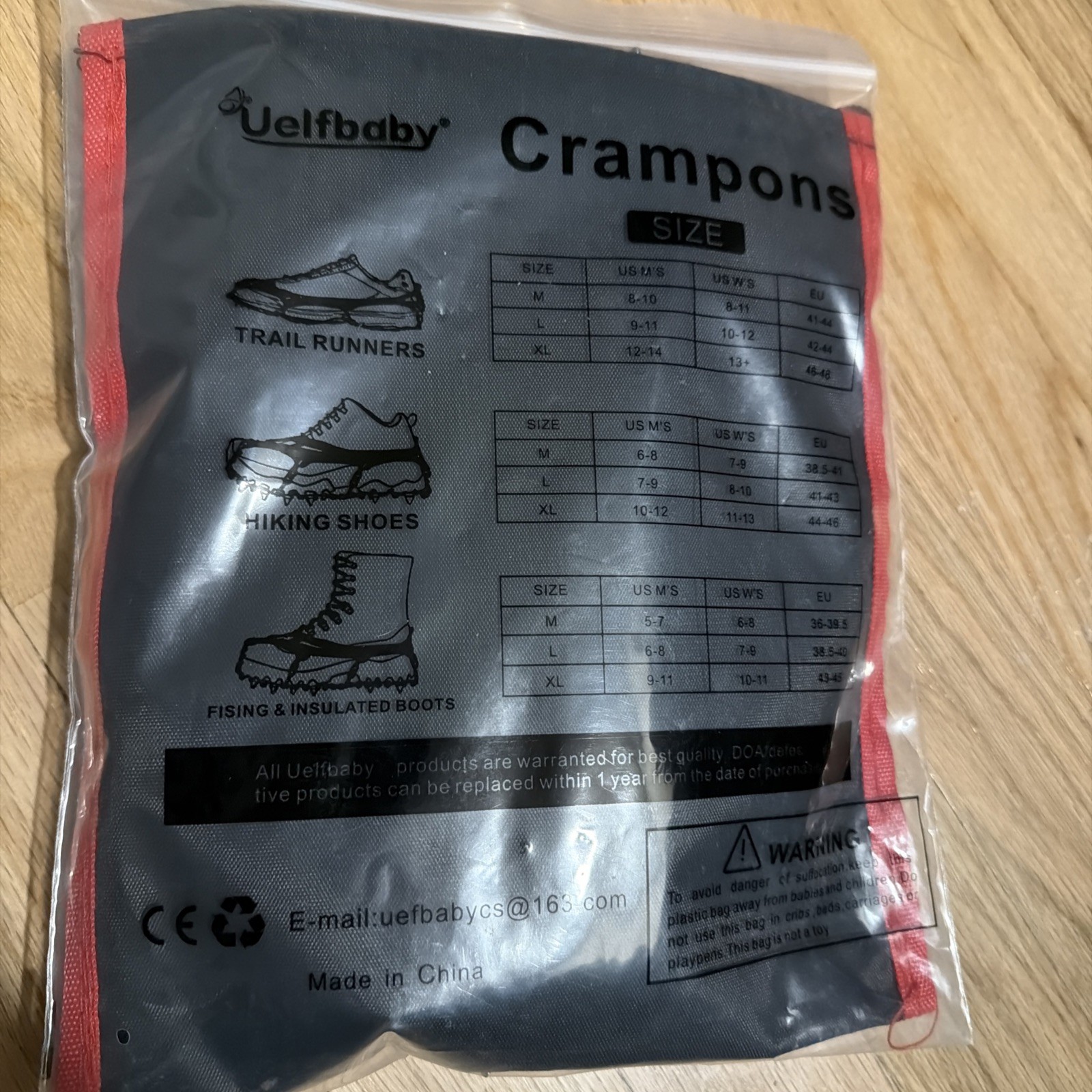 Ice Snow Shoes Grips Traction Cleats Grippers Crampons Outdoor Walking Hiking L