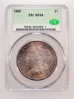 1880 MORGAN "CAC MS64"🔥 TONED, CAC GRADED IT IS STUNNING, HI PT, REV PL 🌈💥✅