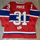 Carey Price Montreal Canadiens Signed Hockey Size XL Jersey COA#105653
