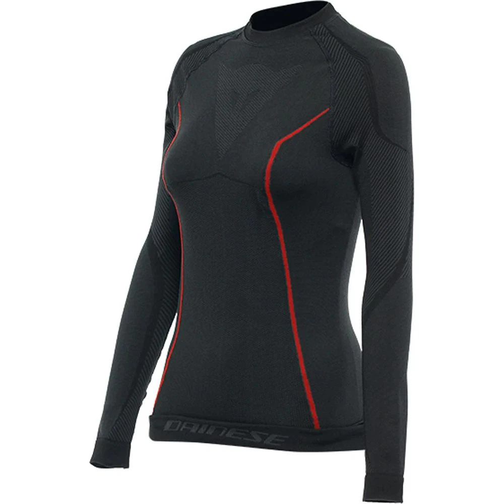 Dainese Thermo Ladies Motorcycle Motorbike Long Sleeves Base Layer Top Black