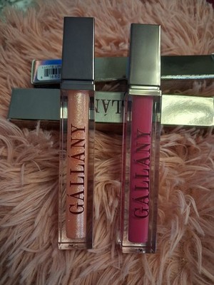 Gallany Lip Gloss Duo Peach Pink Shimmer Shine Liquid MPN 1680