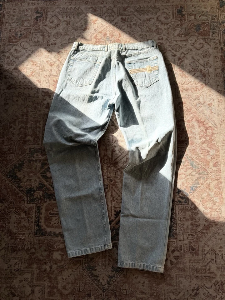 Burberry Mens Regular Fit Jeans 36 Vintage Denim Blue Straight Leg Button-Fly - Image 3 of 4