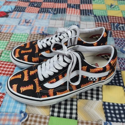 VANS x Thrasher Skate Old Skool, Black/Multi - VN0005W0BML - Size 8 Mens Low