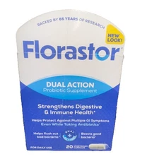 Florastor Daily Probiotic Supplement 250 MG Capsules 20 EXP 06/2026