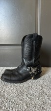 Vintage Texas Biker Silver Eagle USA Black Co...
